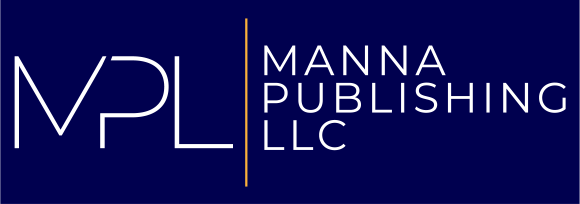 Blue, gold, and white logo for publishing company MPL.
